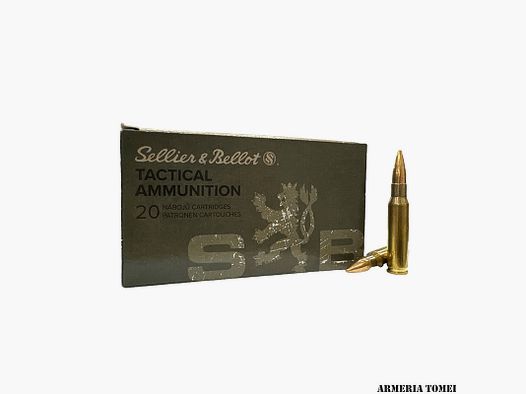 SELLIER & BELLOT – 7,62×51 200gr 13,0g FMJ SUBSONIC No.2950 (20PZ)