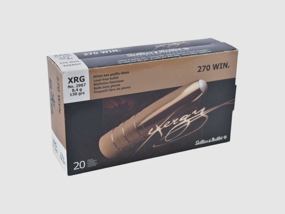 Sellier & Bellot 130grs XRG 20STK .270Win