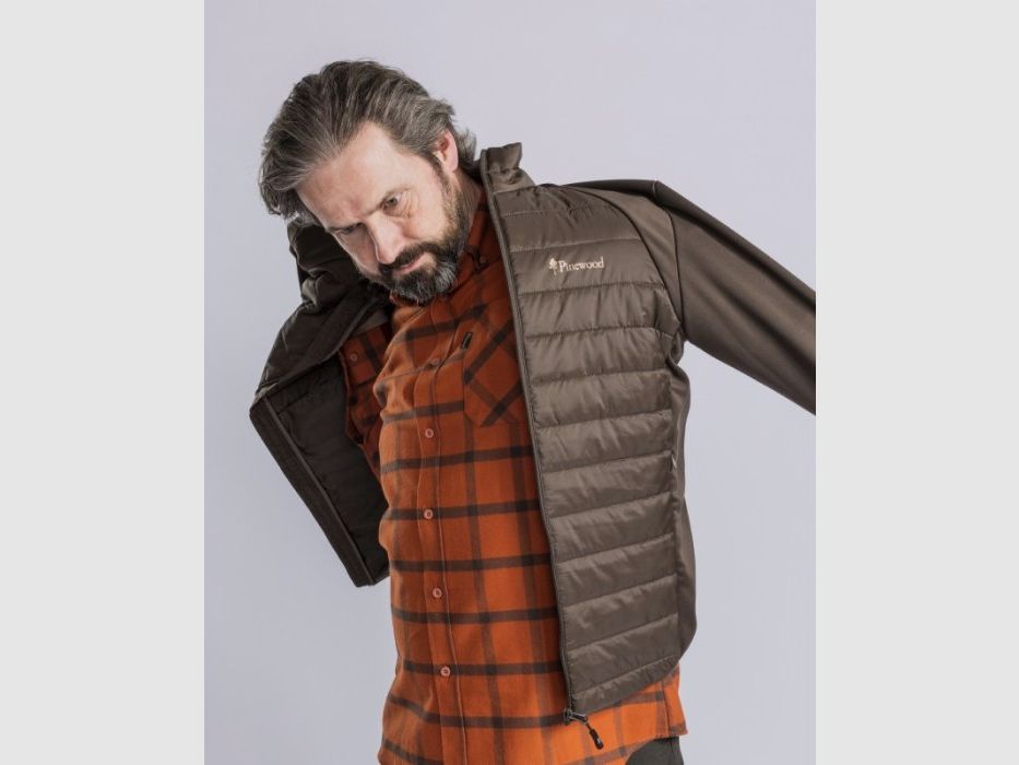 Pinewood Finnveden Hybridjacke 5241 – Dusty Brown, Bild 3 von 7