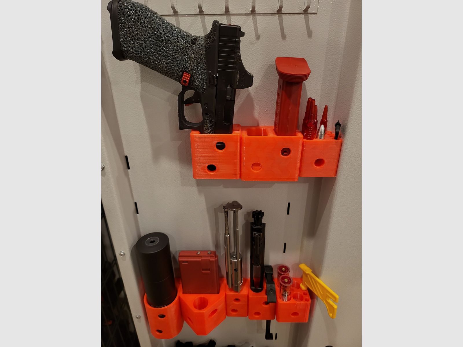 REVOLVER soporte universal organizador de caja fuerte para armas imán antideslizante