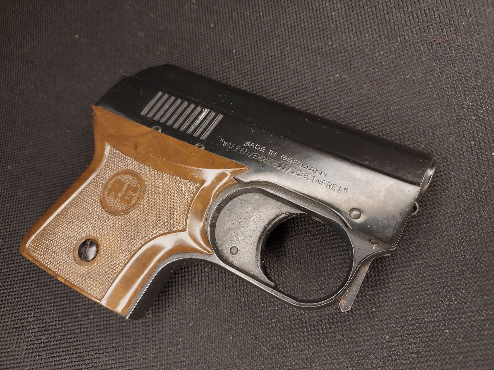 Taschenpistole RG3s - Röhm RG 3 s Schreckschuss Pistole Kal. 6mm Flobert (PTB 33-69) OVP