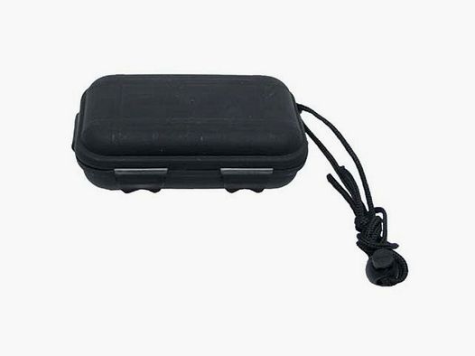 BOX KUNSTSTOFF WASSERDICHT, SCHWARZ, 13.5 x 8 x 3.7 cm.