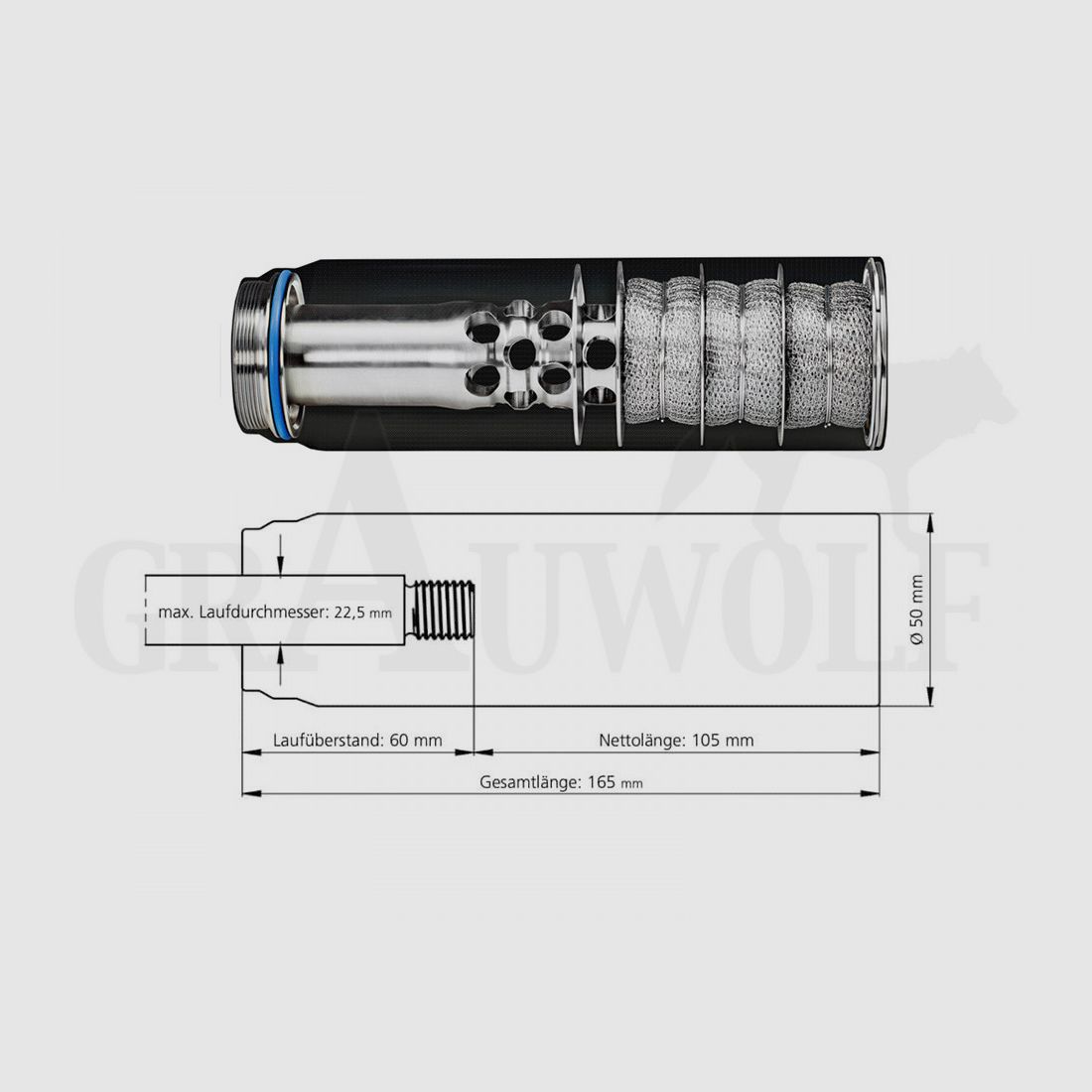 ERA®Silencer STI 3D Silenciador con Liberación Rápida ERA®LOC Calibre .375