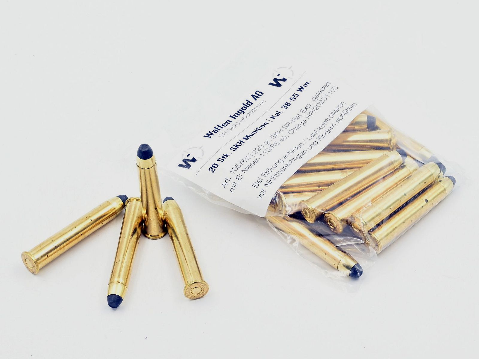 SKH, 38-55 Win, TM Flat, 220 gr., 20 Stk.