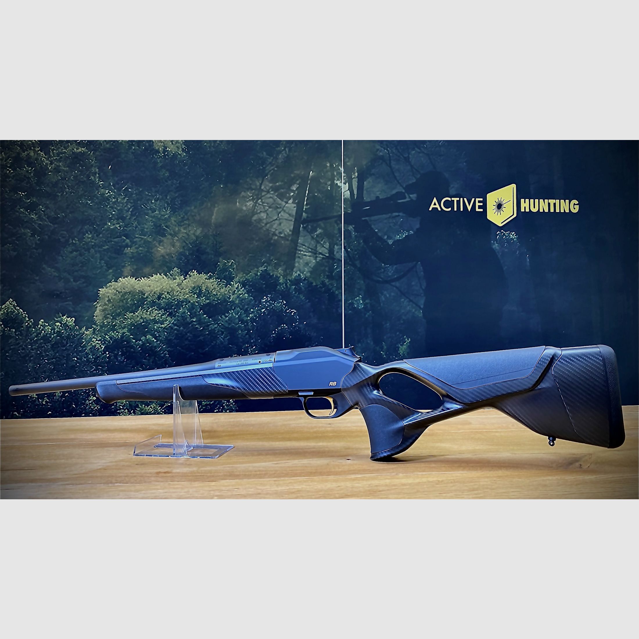 Blaser R8 Ultimate Carbon / wkładki elastomerowe / złoty spust / kaliber M15x1 i długość lufy do wyboru