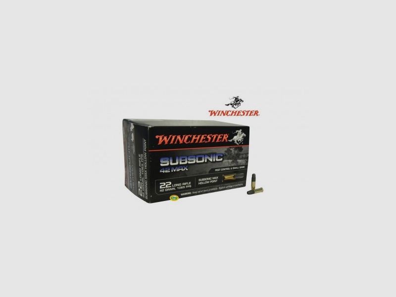 WINCHESTER Munition Kal. .22lr SUBSONIC 42 MAX 42 GR.