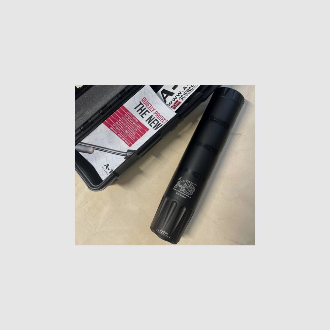 A-Tec Schalldämpfer f. EWB-Waffen H3-3 Serie (.30/7,62mm) A-LOCK-System - Teleskop-SD