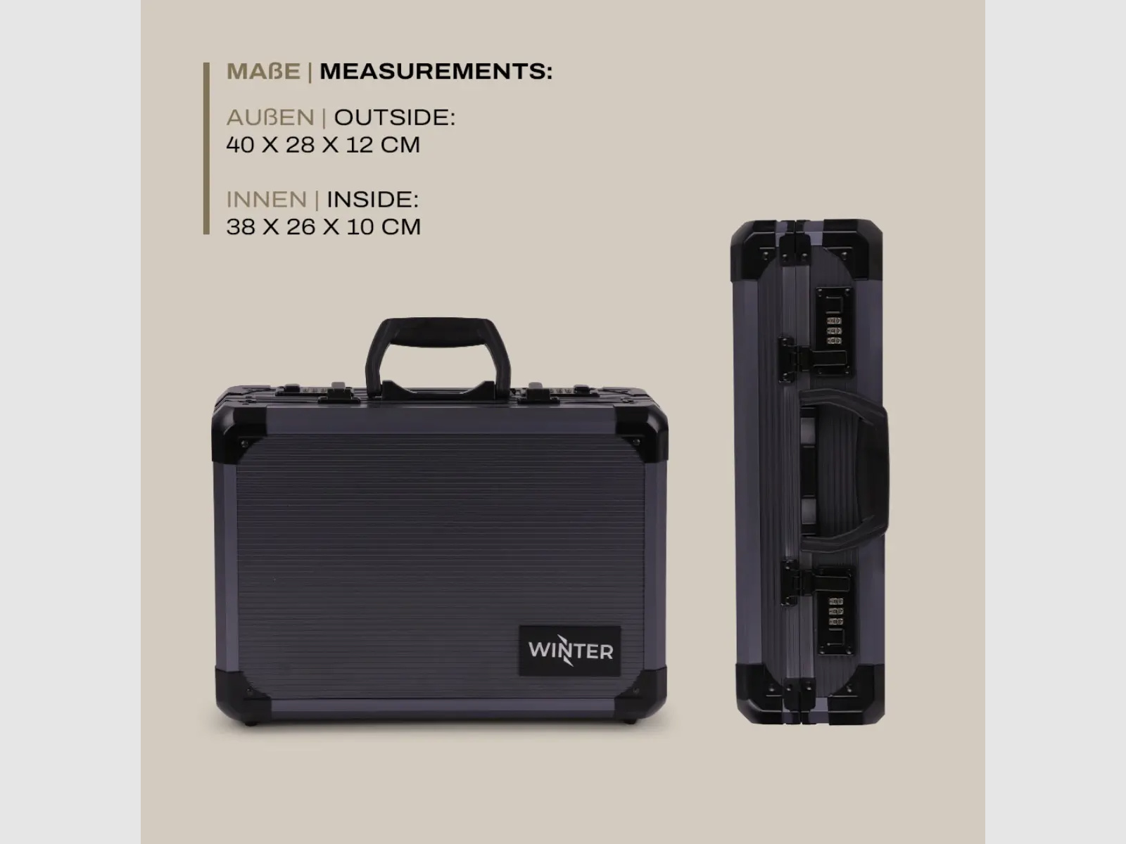 Winter pistoolkoffer voor 2 pistolen