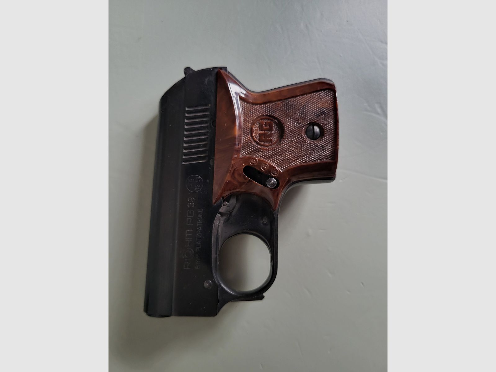 Taschen Gaspistole - Schreckschusswaffe RÖHM RG 3S - 1970er Jahre