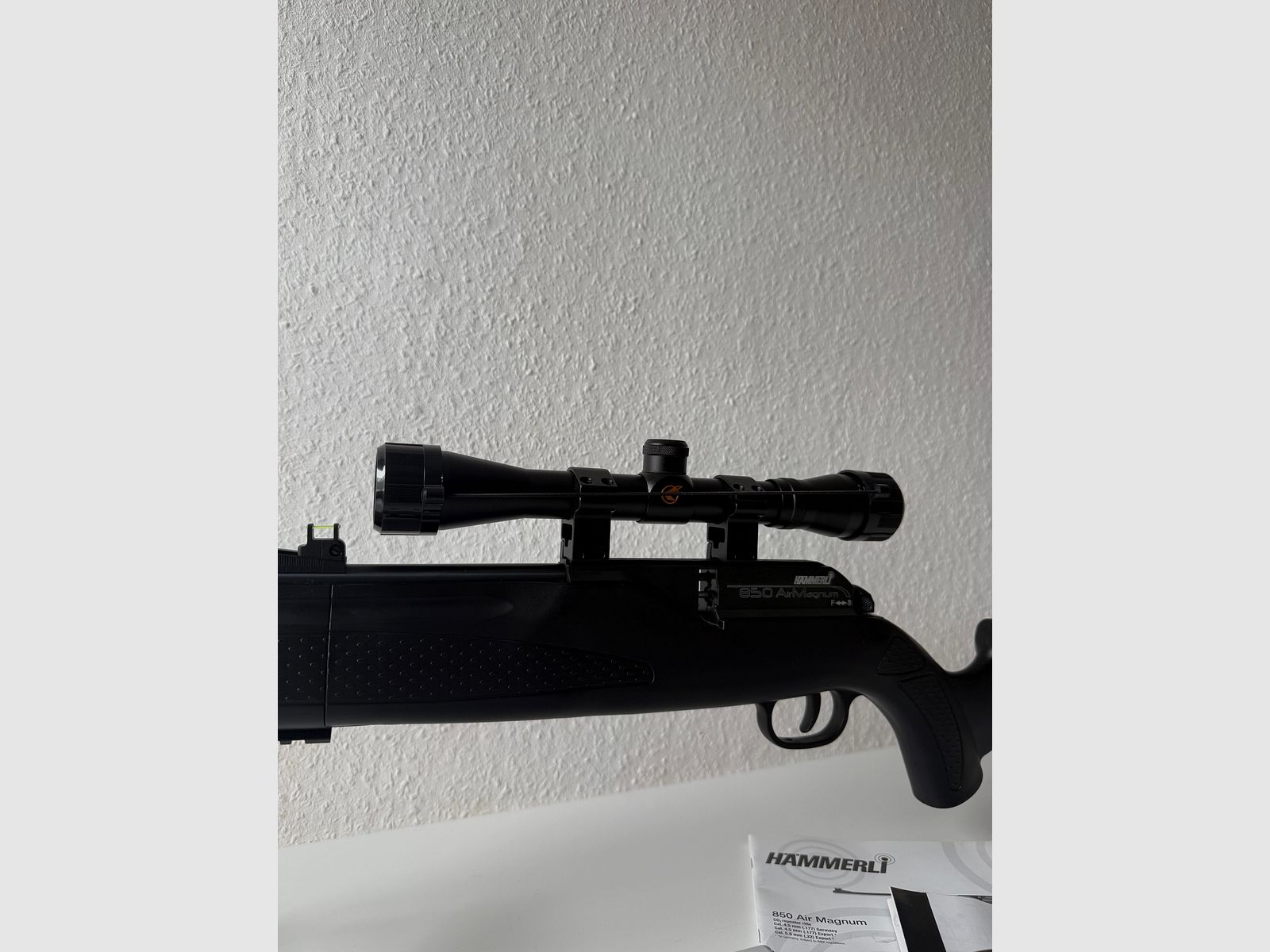 Hämmerli 850 AirMagnum + standaard + richtkijker + demper