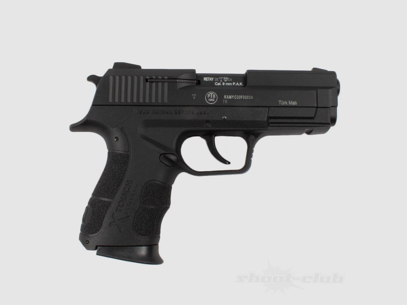 Retay X-Treme 9mm P.A.K. schwarz Platzpatronen 9mm+Oil-Pen