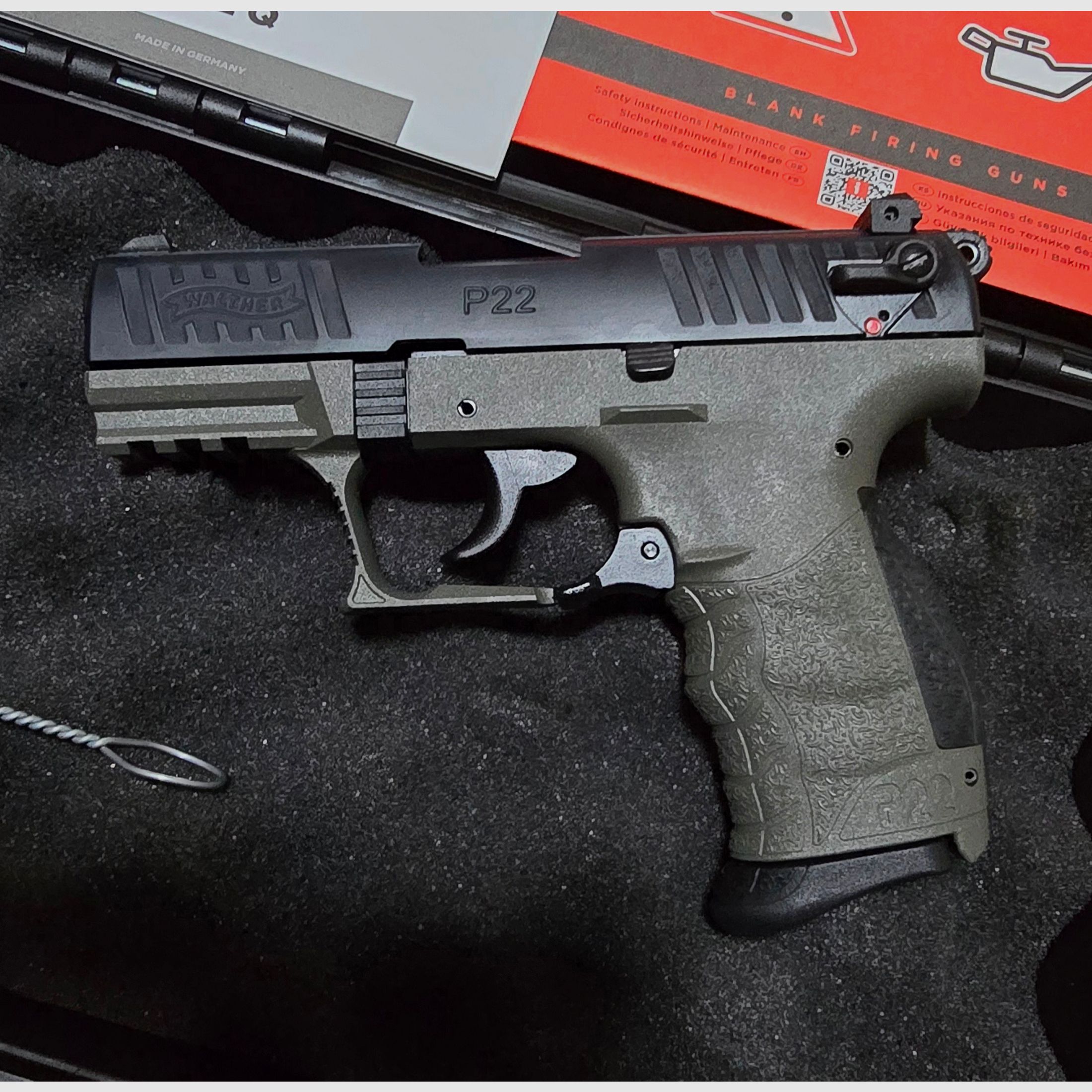 Walther P22 Q Meteor Grey Cerakote Schreckschuss 9mm PAK