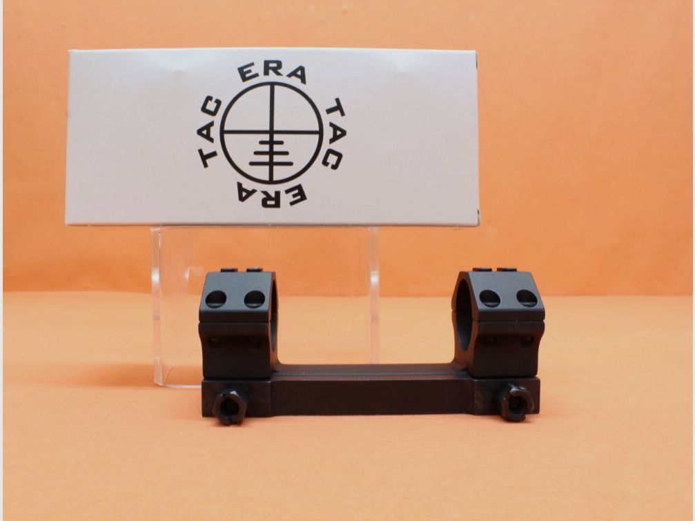 Recknagel Era-Tac Blockmontage 30mm (T2013-0015) mit Mutter, Alu schwarz, BH=15mm für Picatinnyprofil