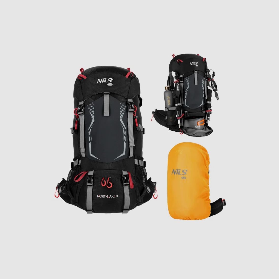 NC1993 Rucksack Northlake 30L+10L in Schwarz
