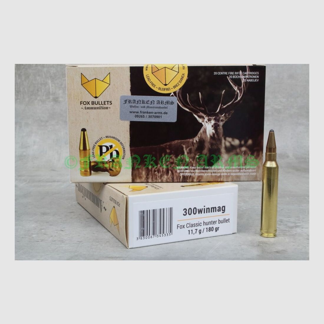 FOX Bullets Classic Hunter .300 Win.Mag. 180gr. 11,7g 20 piezas Precios por cantidad