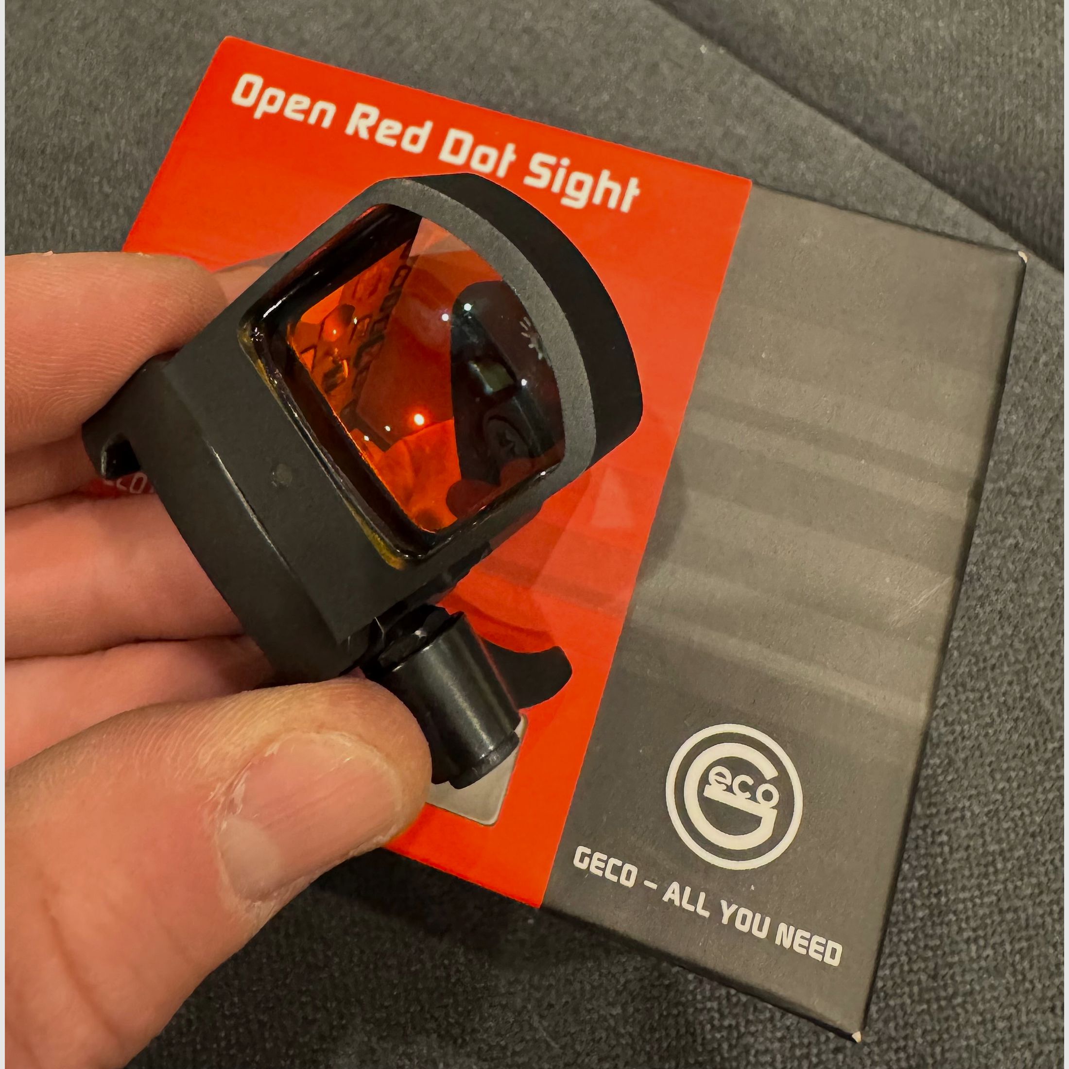 GECO Open Red Dot Sight - Rotpunktvisier 2 MOA mit Picatinny-Aufnahme & OVP
