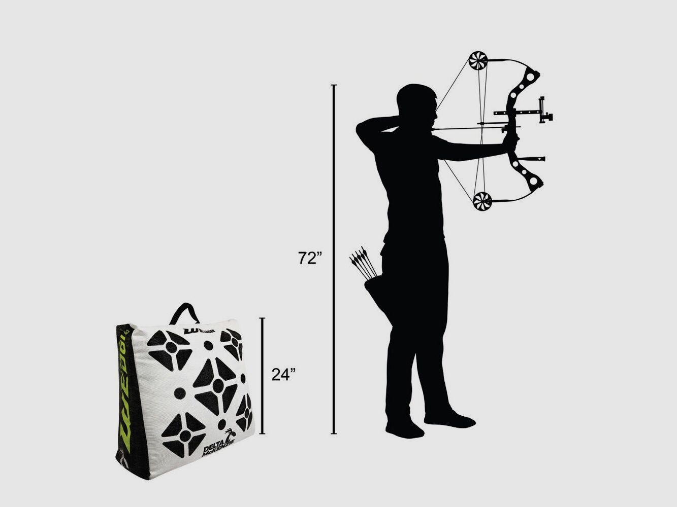 Delta McKenzie 3D Wedgie Bag Schießsack 61x61x30,5 / max. 425 fps