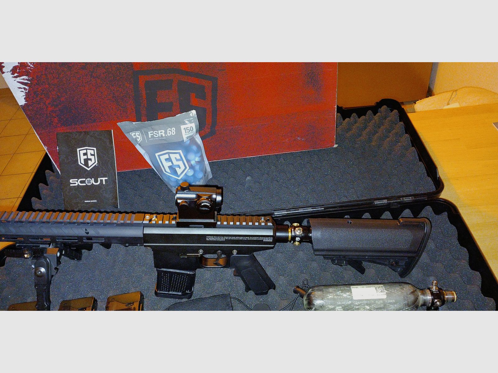 First Strike Scout Sniper Rifle Paintball Markierer - Schwarz