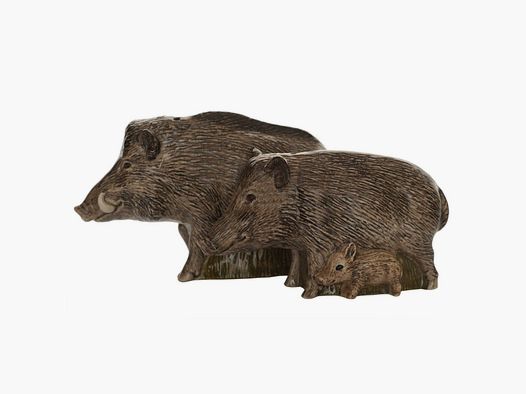 Lovergreen Porzellan Motiv Wildschwein Salz- und Pfefferstreuer