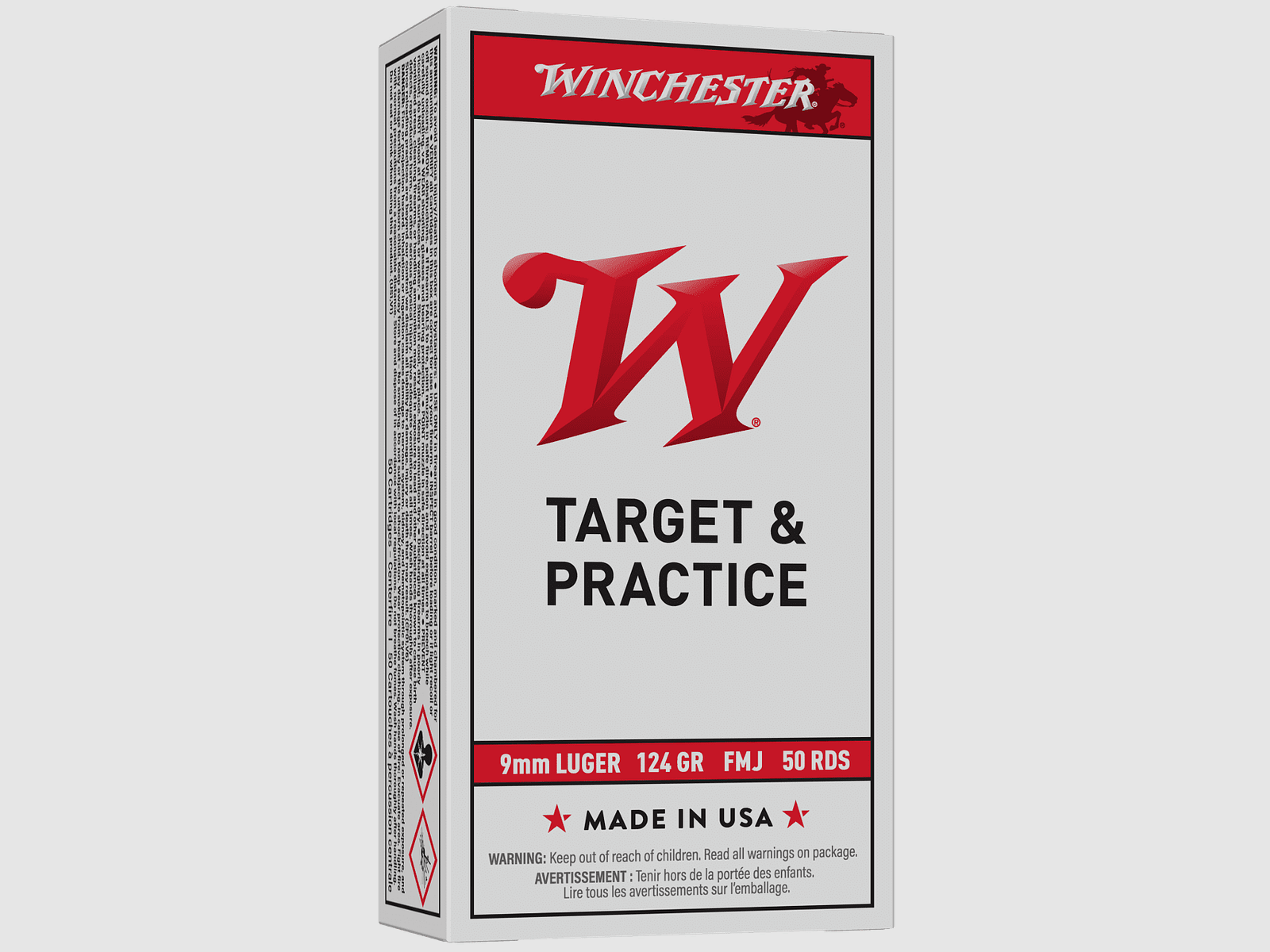 Winchester Super-X 9 mm Luger FMJ 124 gr - 50 Stk.