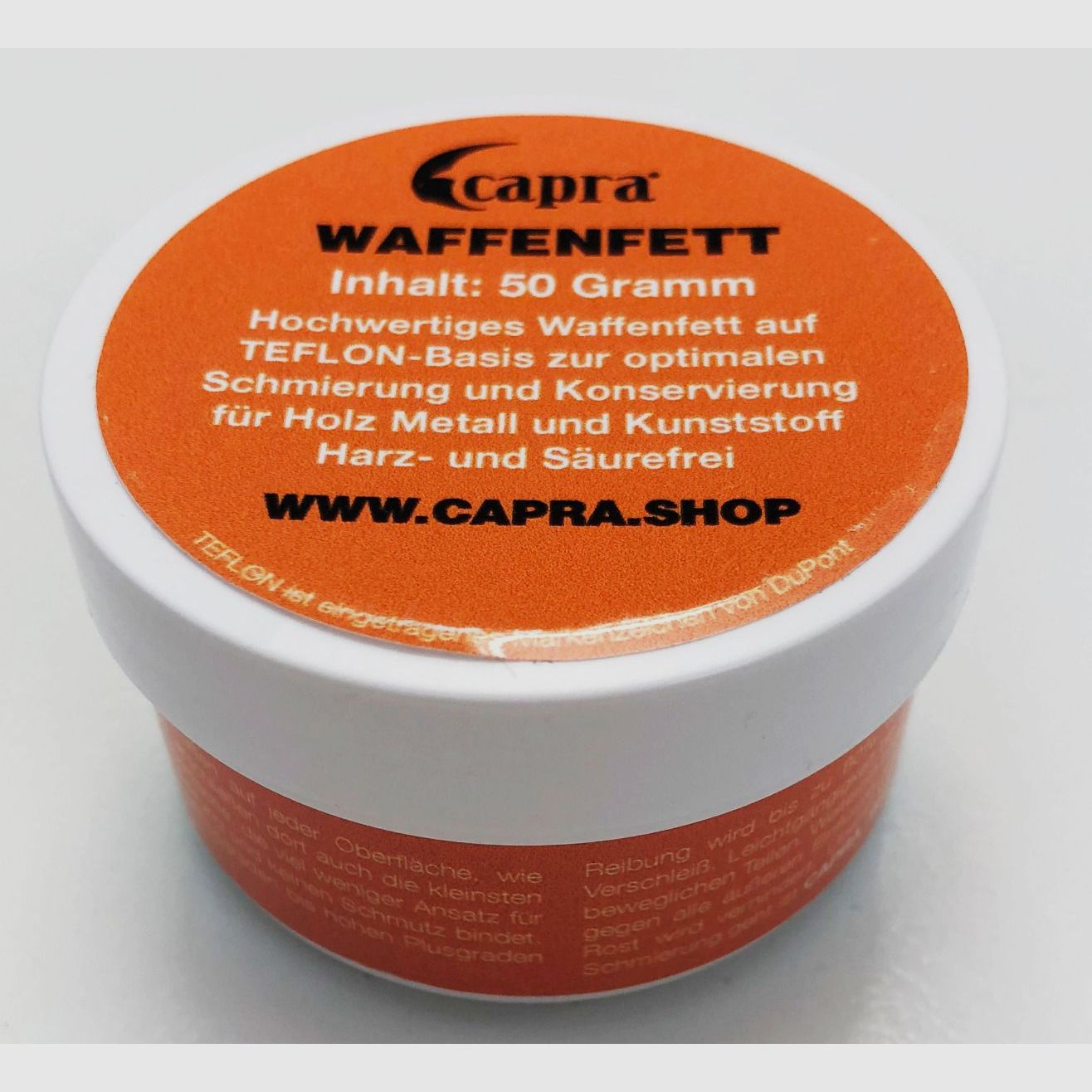 capra – wysokiej jakości smar na bazie TEFLONU do nowoczesnej pielęgnacji broni – 50 g, Bild 2 von 4