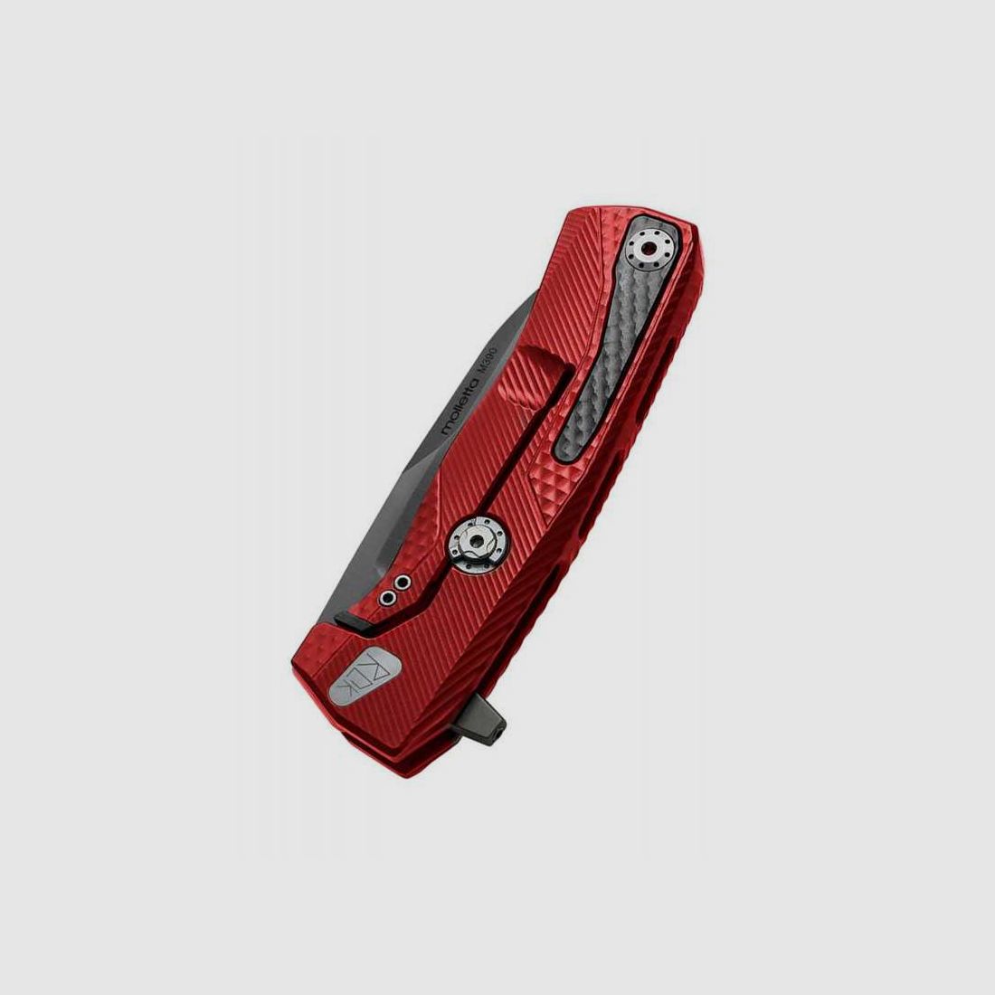 Lionsteel ROK Aluminium Taschenmesser, rot, schwarz