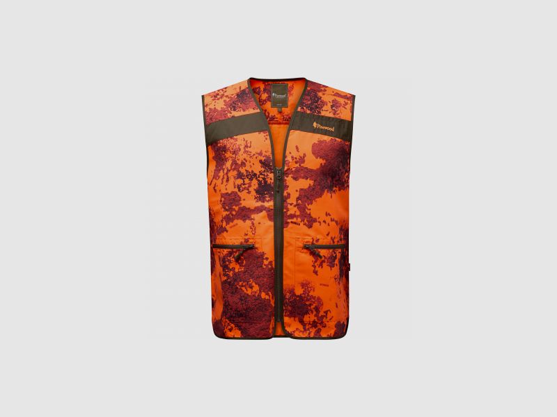 Pinewood Unisex Hunters Camou Vest (Strata Blaze) | XL