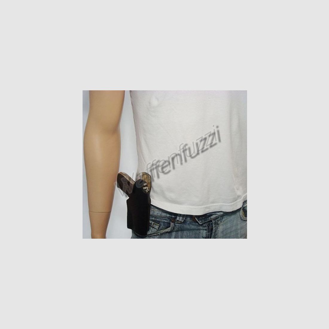 Leather belt holster for Röhm RG 300