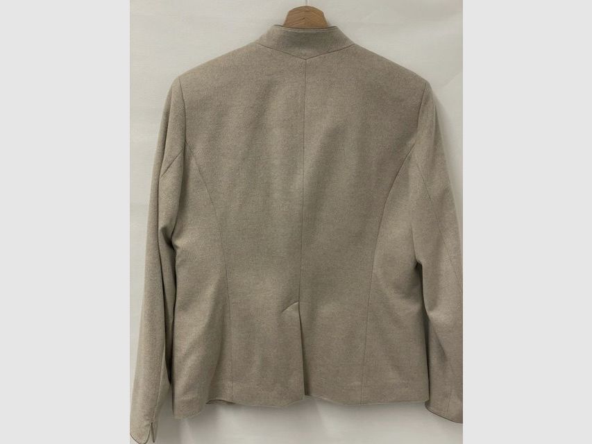 Maximilian giacca da donna in lana e cashmere color crema, immagine 3 di 3