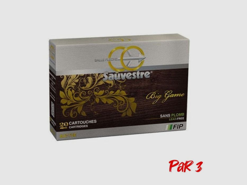 Cartridge Rifle Sauvestre FIP Battue Lead-Free - Cal. 30R Blaser, image 2 of 3