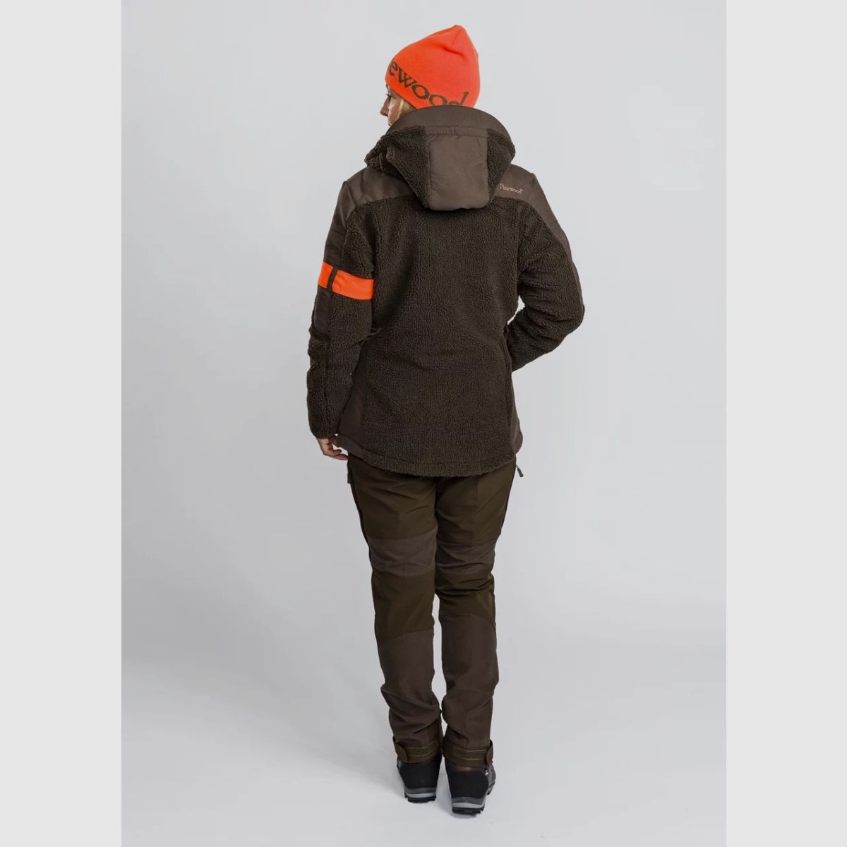 PANTALONES DE MUJER PINEWOOD Caza Caribú Suede Marrón/ Verde Oliva Oscuro