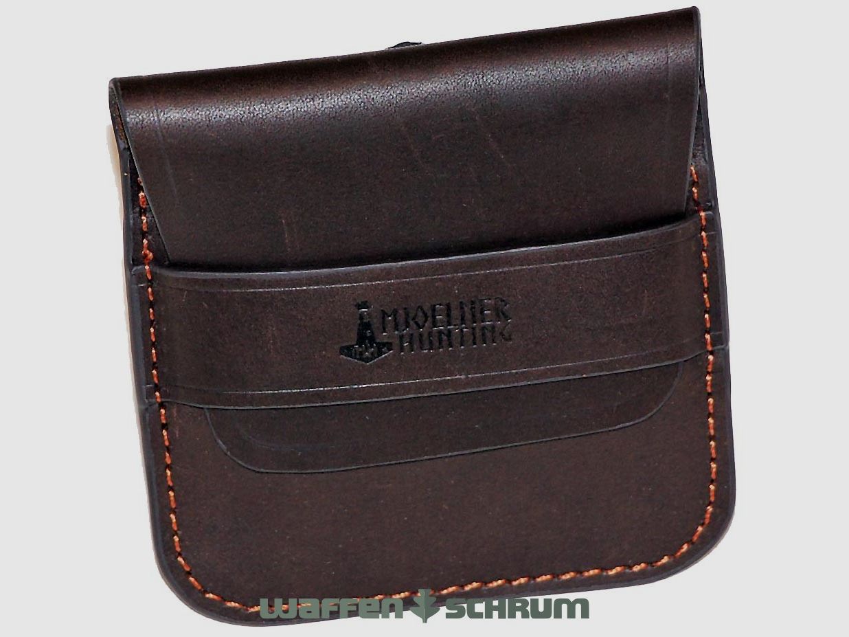 Mjoelner Jacht Patronenetui Leer 6 Kogelpatronen