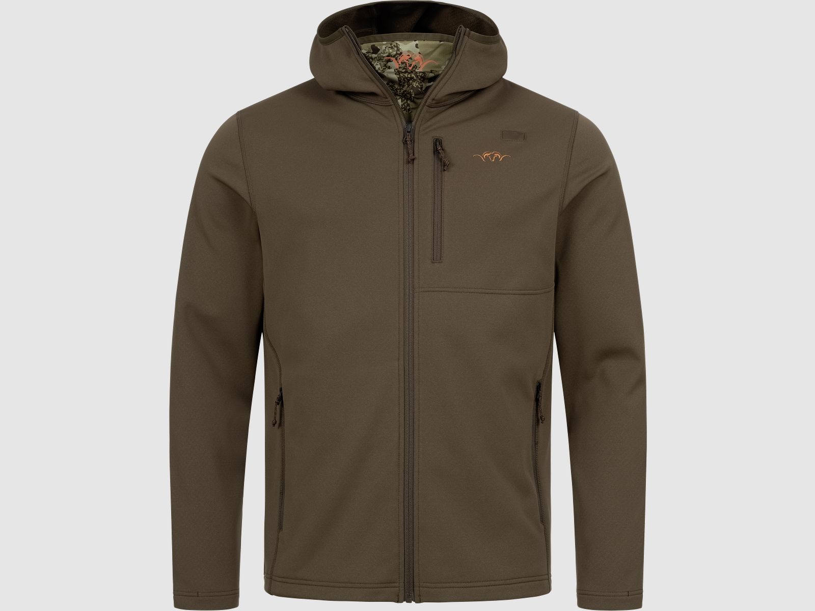 Herren Drain FZ Hoody Dunkelbraun Dunkelbraun XXL