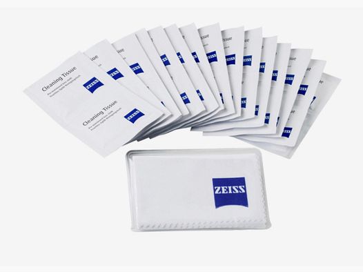 Zeiss 000000-2096-687 ściereczka z mikrofibry (18 cm x 18 cm) z 20 chusteczkami nawilżanymi