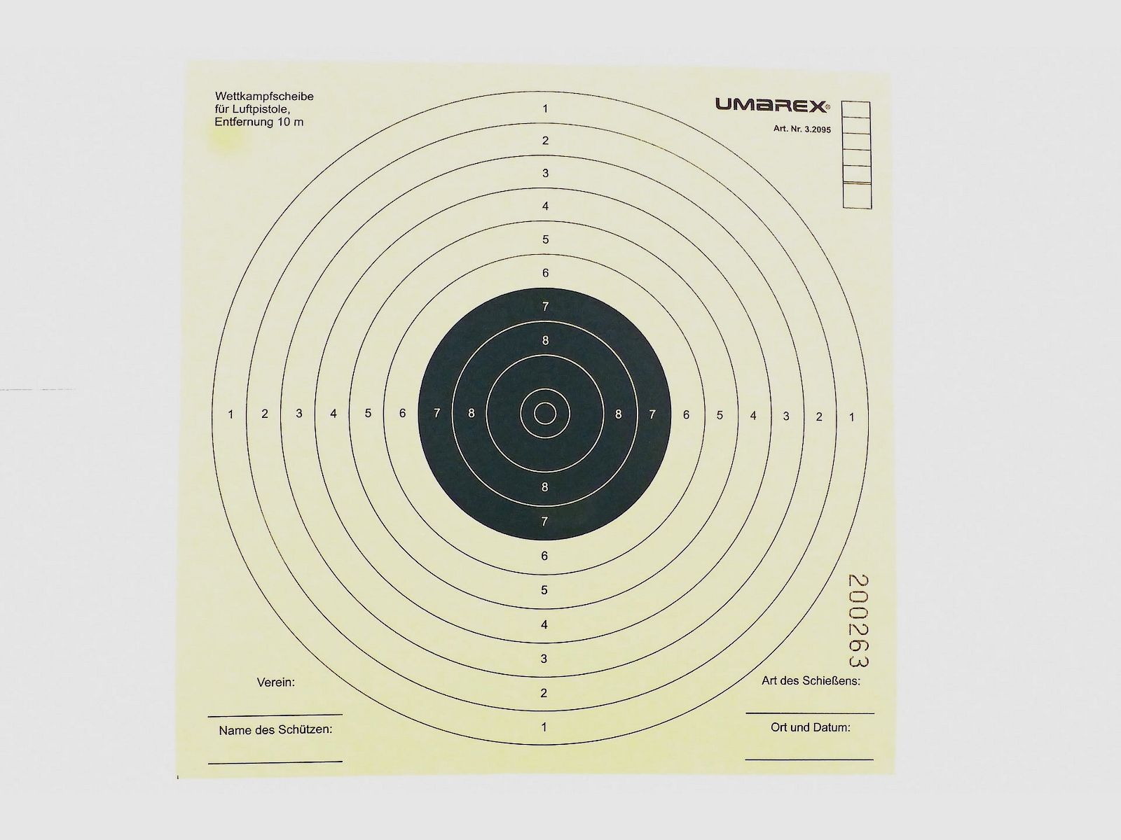 Bersaglio 17x17cm (pistola)