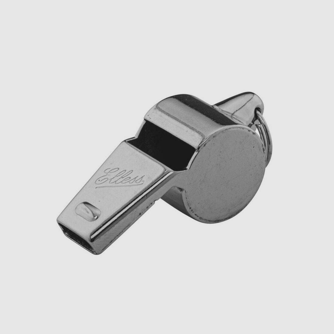 Fischietto in rame nichelato con rullo – Elless, immagine 1 di 3