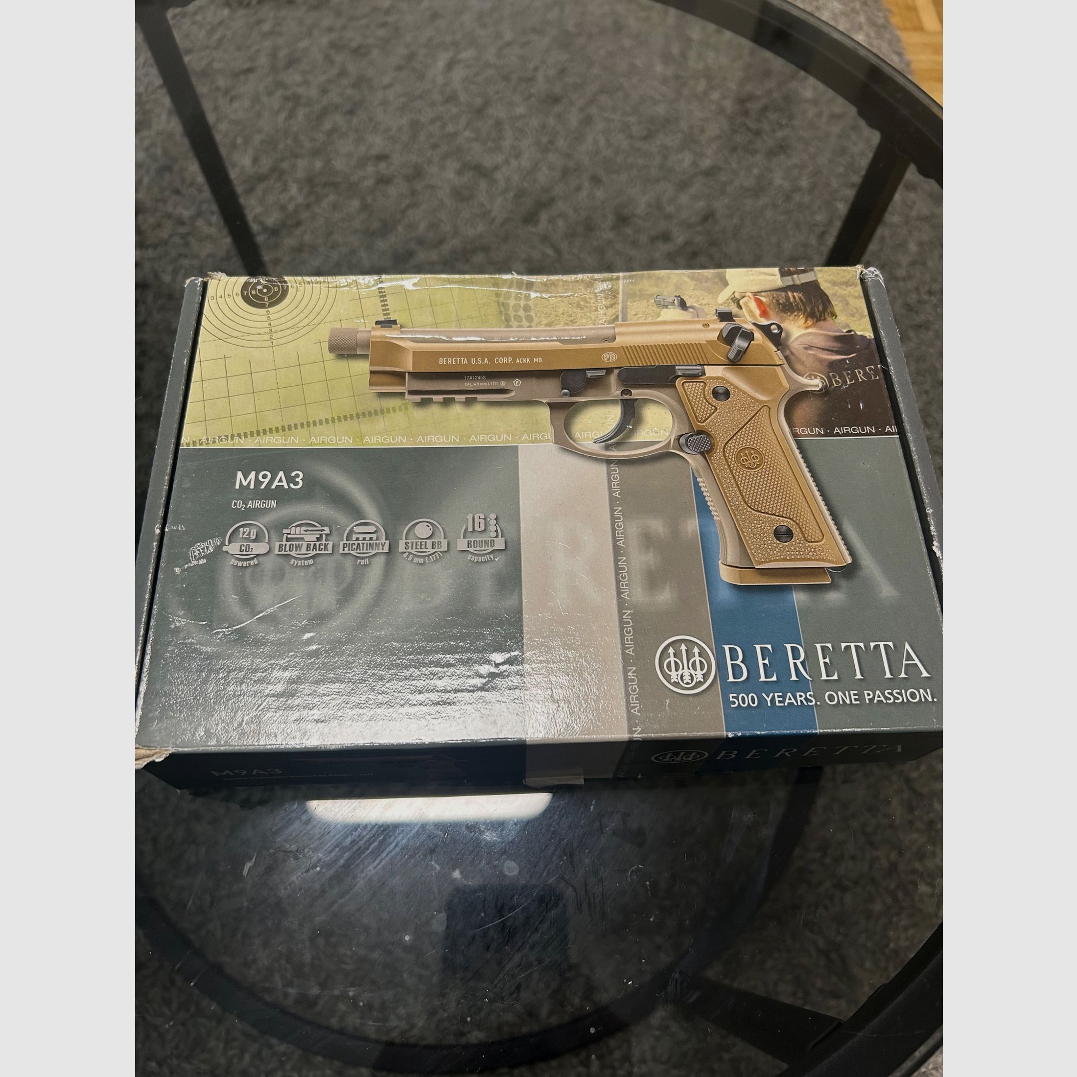 Beretta M9 A3 CO2 Luftpistole Kal. 4,5 mm BB FDE, Bild 5 von 5