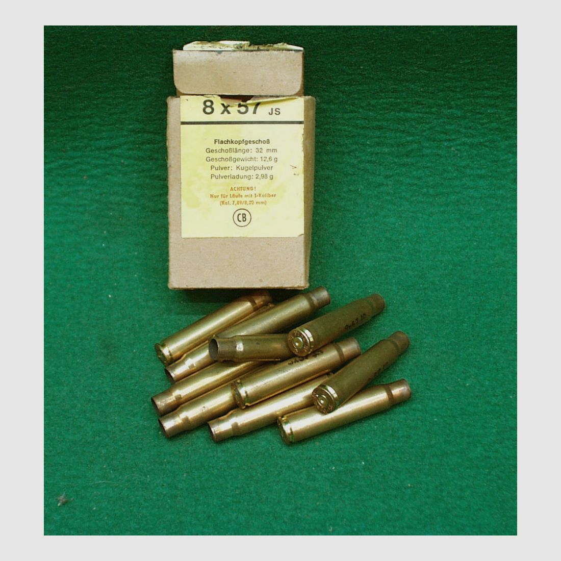 P154 Hülsen 8x57IS, gebraucht