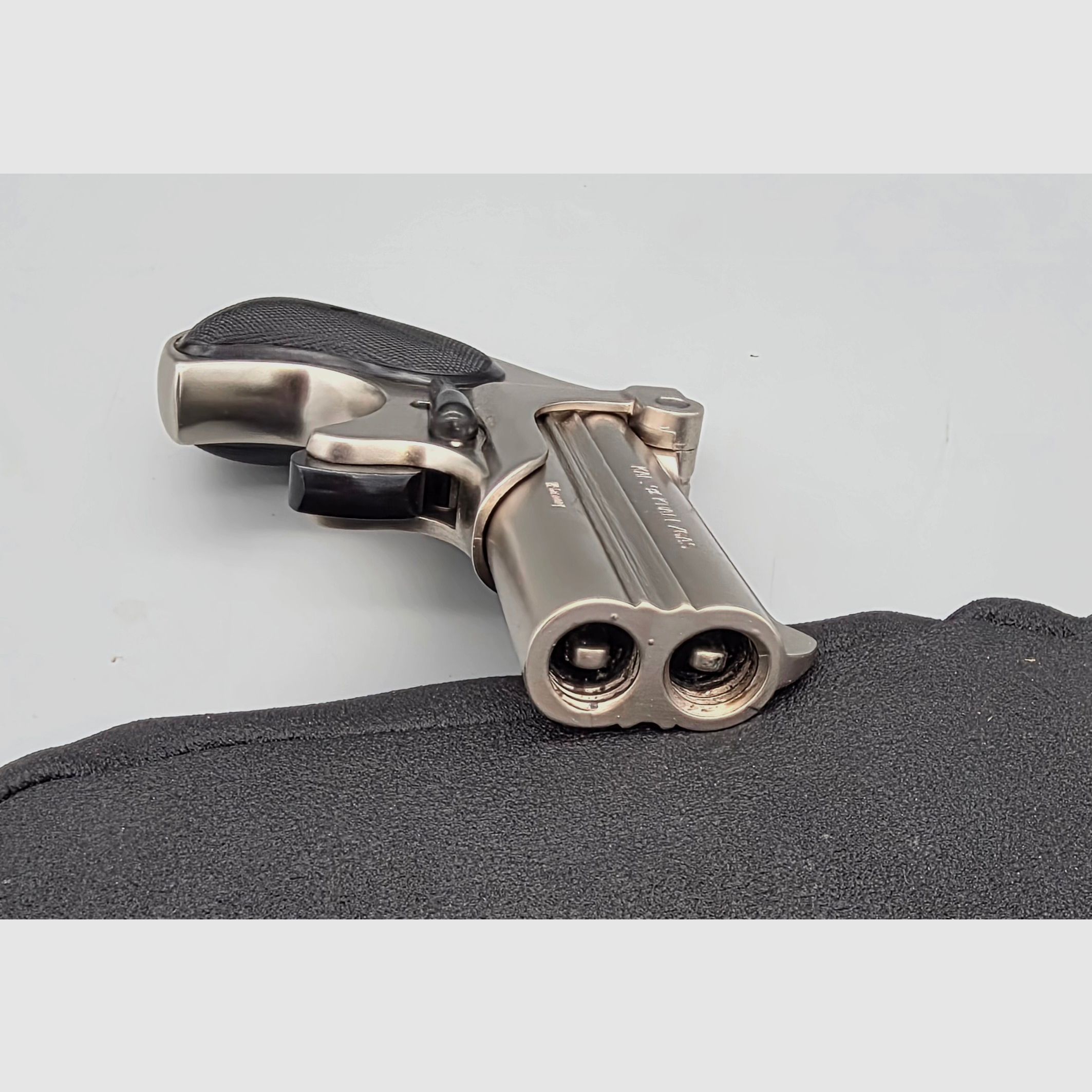 Im Bestzustand in OVP und Pyrobecher Noris Twi Nine Twinny Derringer mit alter Sammler PTB 276 im Cal. 9mm Knall