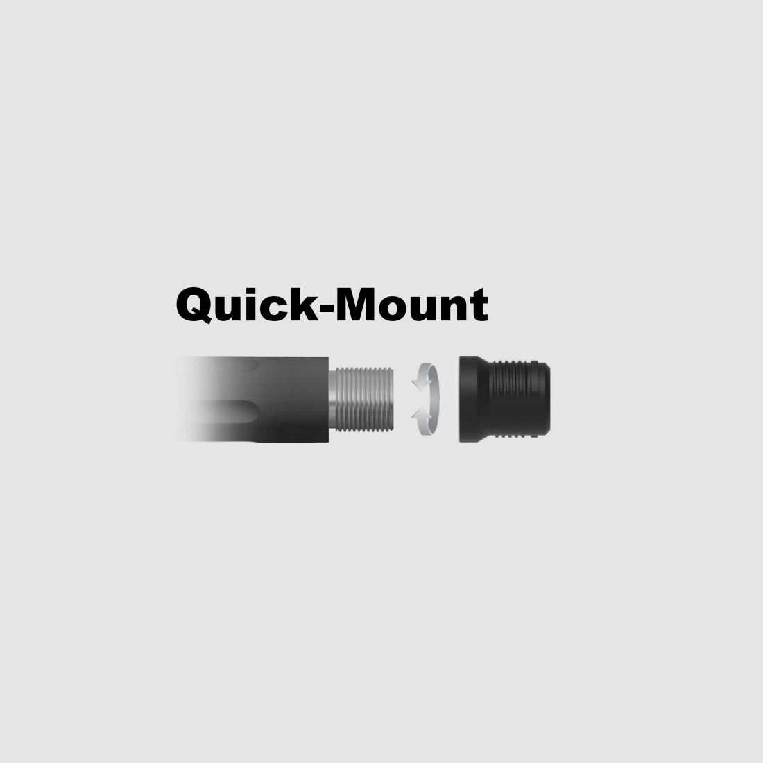 Svemko Zubehör f. Schalldämpfer Quick Mount Adapter M20x1 f. Quick-Mount-Schalldämpfer