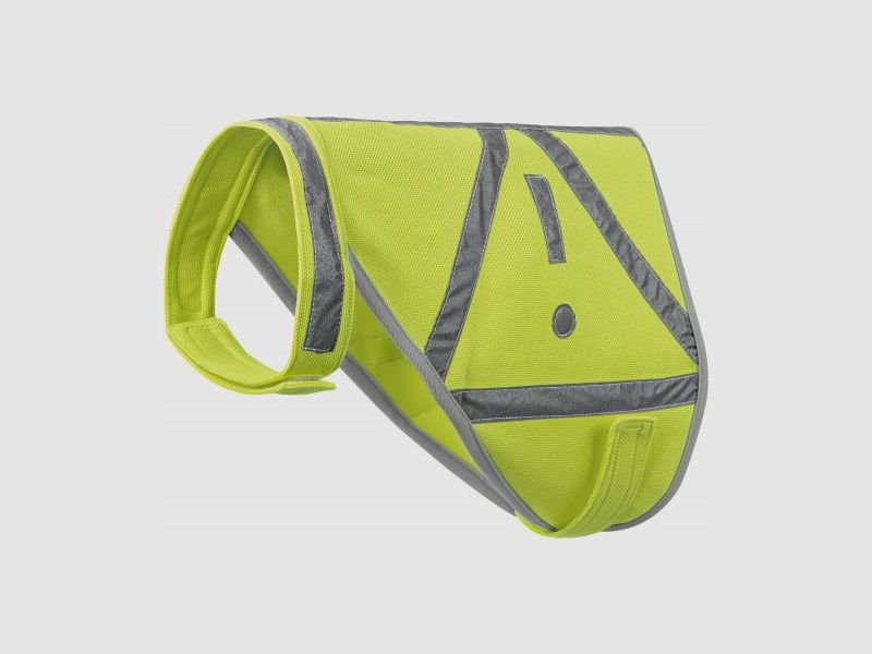 Hunter safety vest yellow/reflective nylon – Size: S
