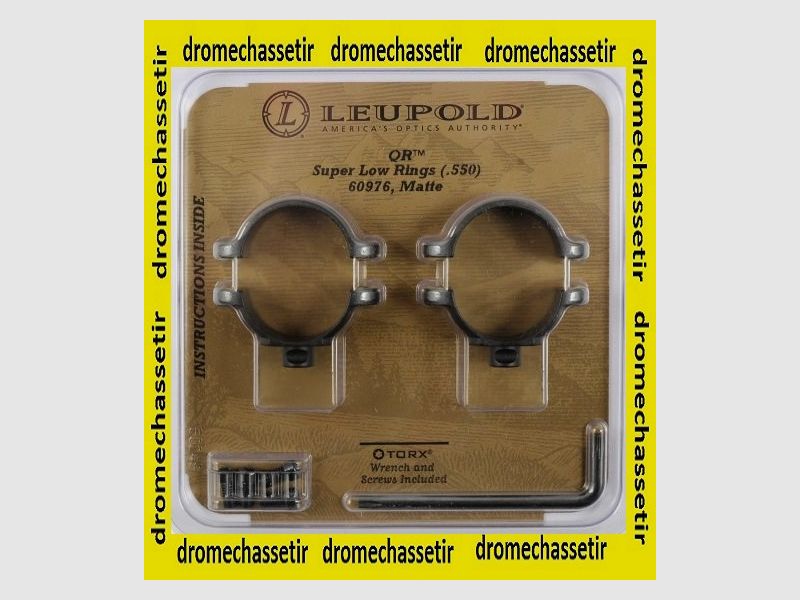 2er-Set Leupold QR Stahl-Ringe, SUPER Niedrig Durchmesser 25,4mm, Ref 60976