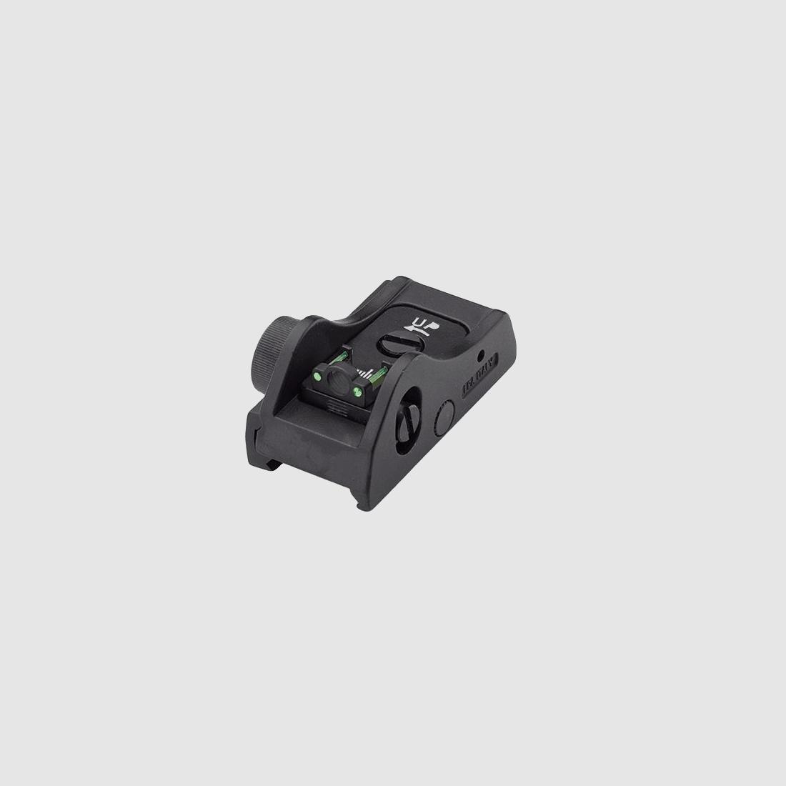 Mirino LPA Tactical Ghost Ring con tacca di mira ad anello Ø 5,0 mm con inserto in fibra ottica per Picatinny/Weaver