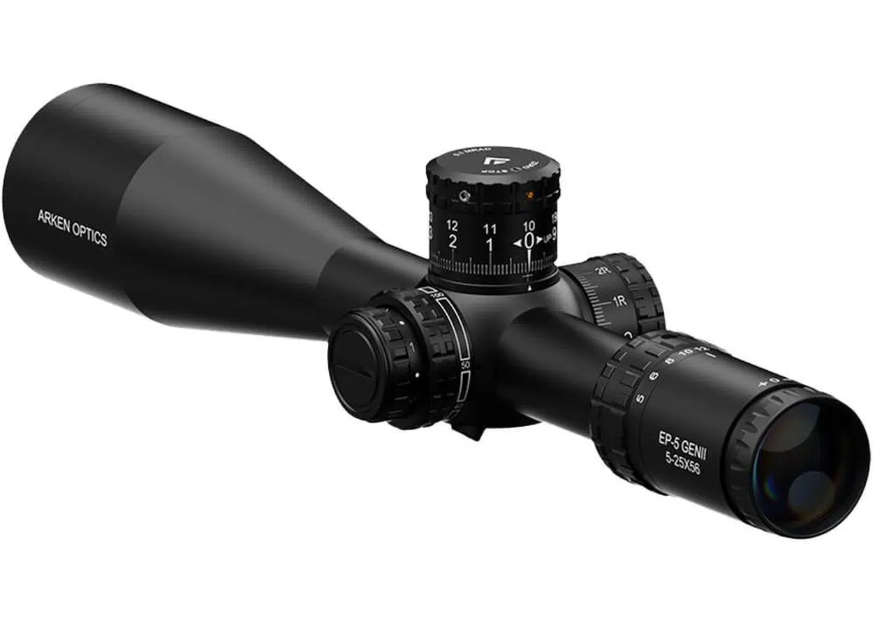 Lunette Arken EP5 Gen2 FFP 5-25×56 réticule TOR MIL- Tube 34 mm