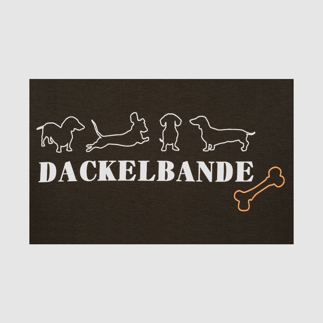 Hubertus Hoodie Dackelbande, Oliv, Bild 3 von 5