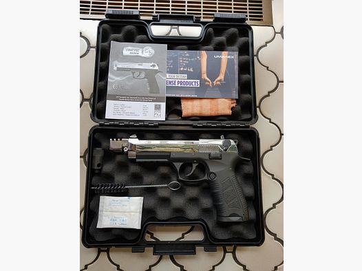 Ekol Firat Magnum Chrom Schreckschusspistole 9mm P.A.K. Samlerstück mit Kompensator