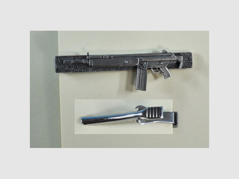 H&K Sturmgewehr G3 Fallschirmjäger-Version als Krawattenklammer