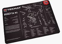 TEKMAT TAPPETINO PER LA PULIZIA DELL’ARMA CON ESPLOSO PARTI BERETTA 92