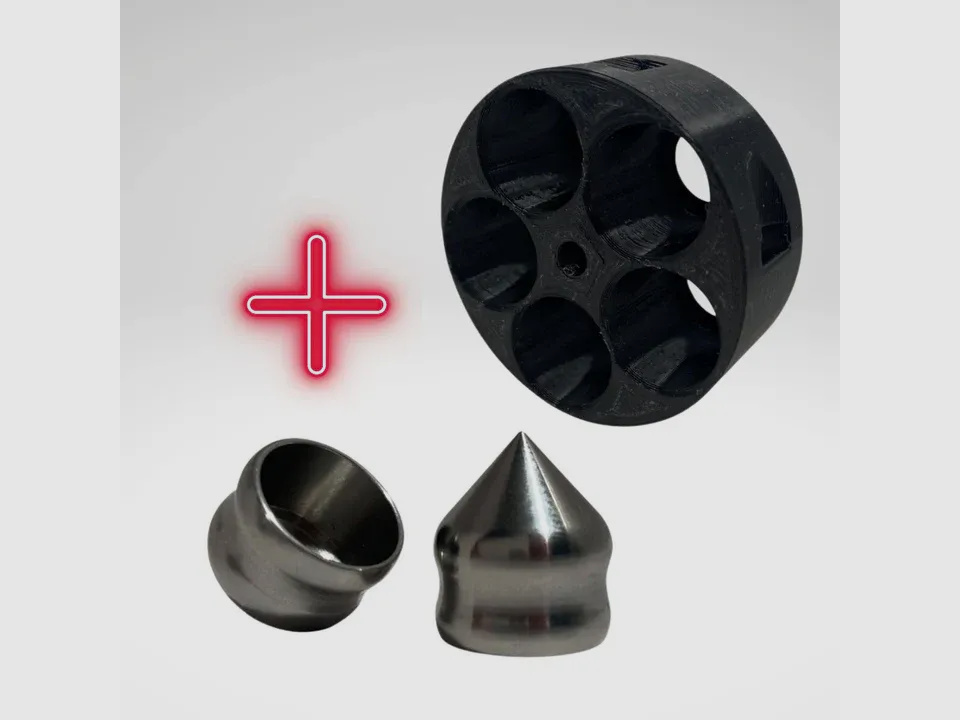 Z-RAM Z-DRUM & 6X Z.68S 9.5G STEEL BULLETS CAL 0.68 READY TO GO FOR UMAREX T4E TR68 HDR68 BLACK