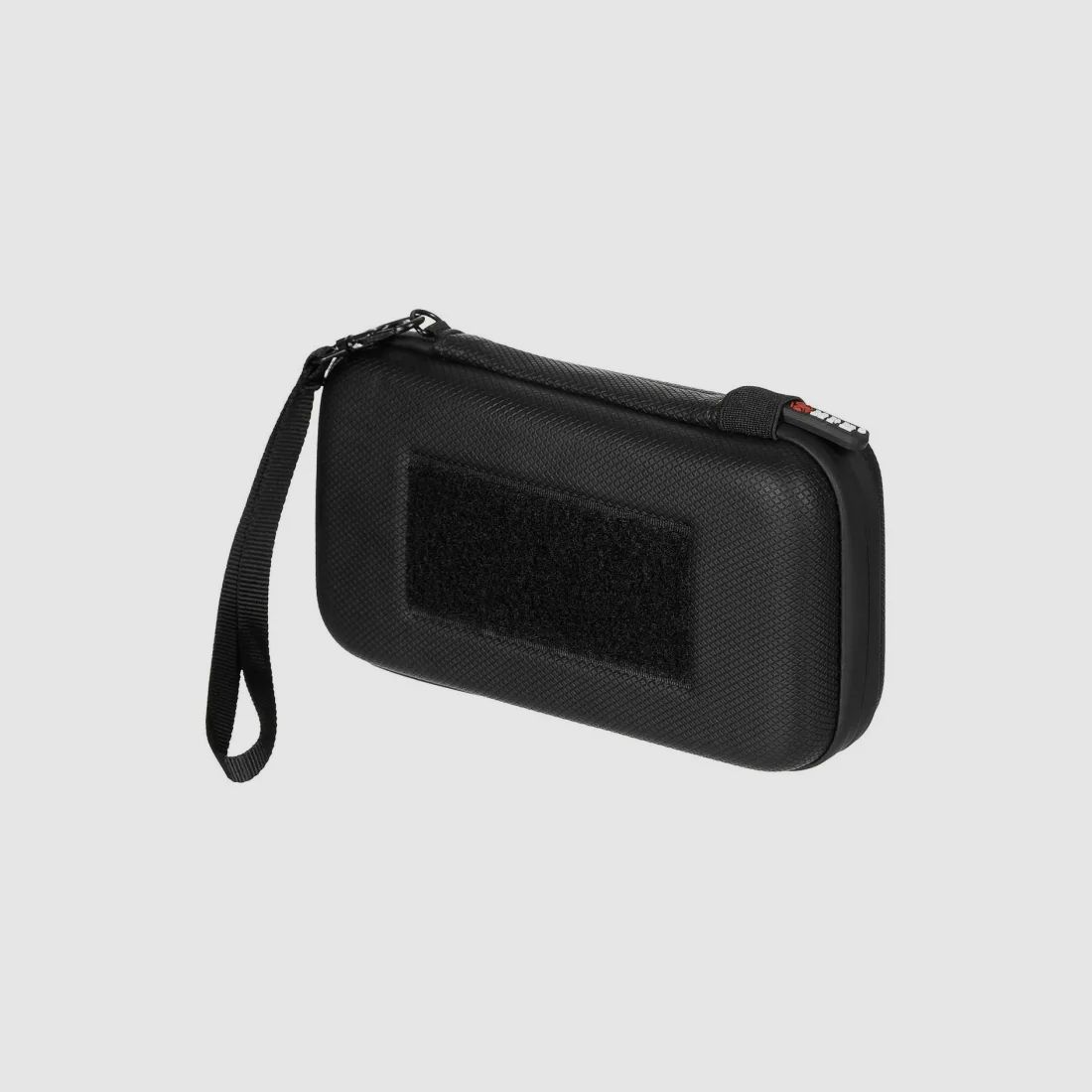 Tasche Hartschale, klein, mit Klettschlaufen, Schwarz